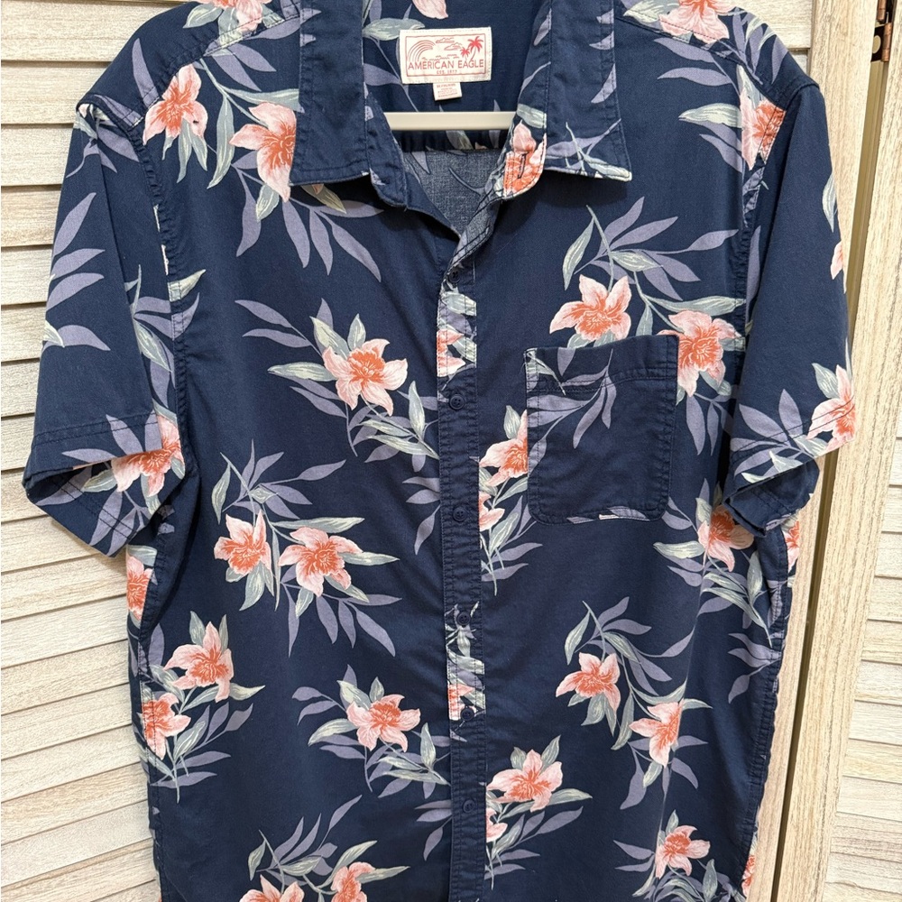 Vintage American Eagle Hawaiian Shirt